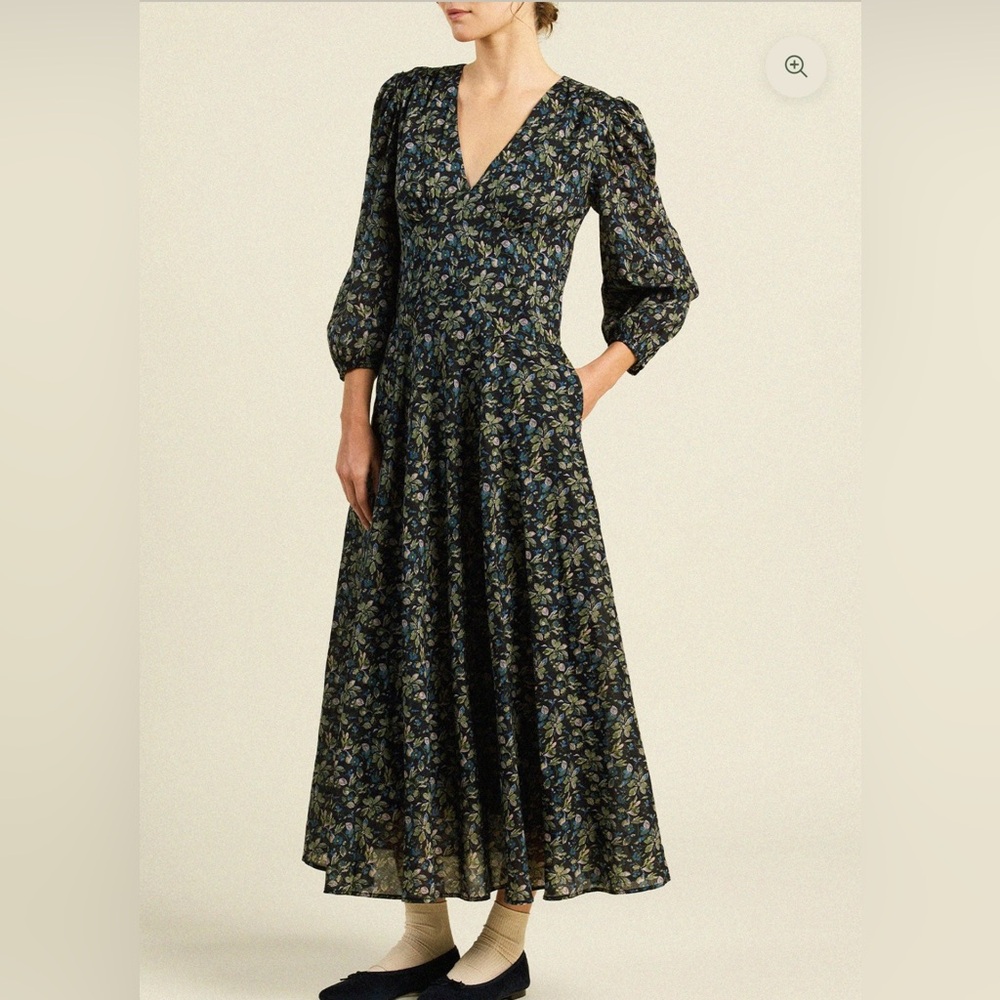 Trovata Long Sleeve Dress Size Large NWT Orion Dress Orchard Frost